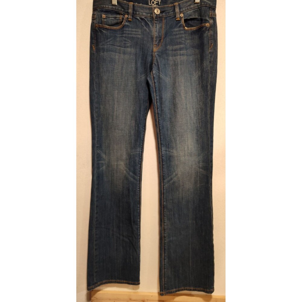 Loft Women Blue Jean Size 29/8 Denim Modern Boot Cotton Blend